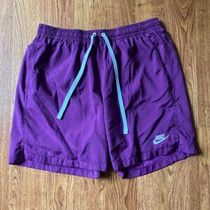 Men's Large Nike Woven Shorts - Purple (Pre-Owned, No Defects)